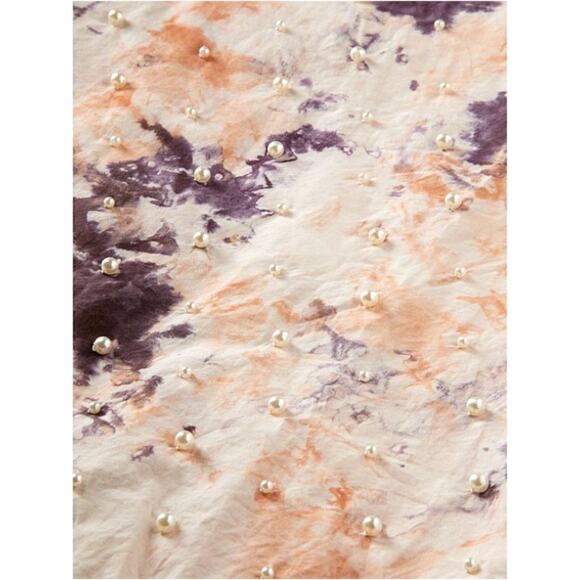 NWT SCOTCH & SODA COTTON TIEDYE TOP WITH PEARL DETAILS XS - Picture 9 of 15